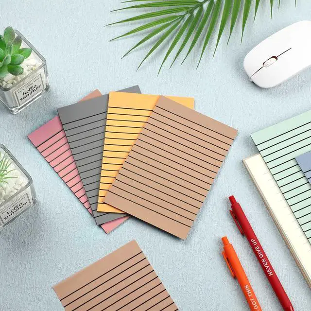 Alt view image 4 of 7 - Colored Transparent Sticky Notes Translucent Clear Lined Self Sticky Notes, Back to School Gift Bible Tab for Planners, School Supplies Office, 30 Sheets/Pack, 4 x 6''