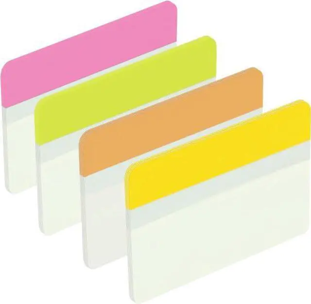 Alt view image 2 of 5 - 686-PLOY Index Strong Filing Tabs, Pink, Green, Orange, Yellow, 51 x 38 mm