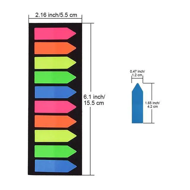 Alt view image 2 of 7 - Count Neon Color Tape Flag, Page Markers, Index Tab Flags