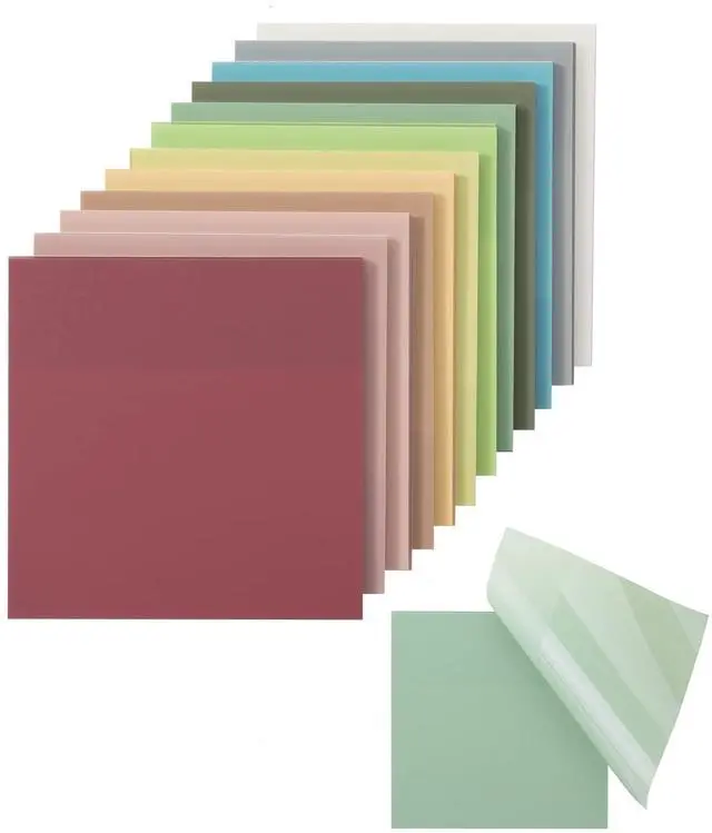 Main image of Transparent Sticky Notes, 3" x 3", 12 Pads, 600 Sheets