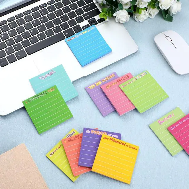 Alt view image 4 of 7 - Sticky Notes Gifts Bulk,Appreciation,Dark Color