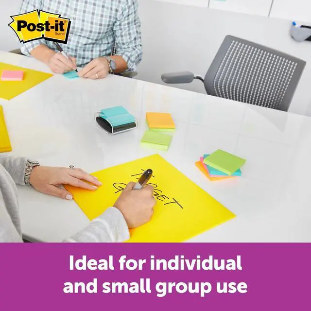 Alt view image 5 of 7 - Super Sticky Big Notes, 11 in. x 11 in., Extra Large Sticky Notes Yellow, 1 Pad, 30 Sheets, Great for Vision Boards, Creative Projects, Study Spaces, Group Brainstorming, and More