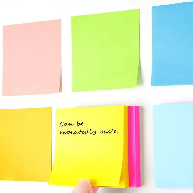 Alt view image 4 of 7 - Pop Up Sticky Notes 3x3 Refills 8 Bright Colors, 640 Sheets
