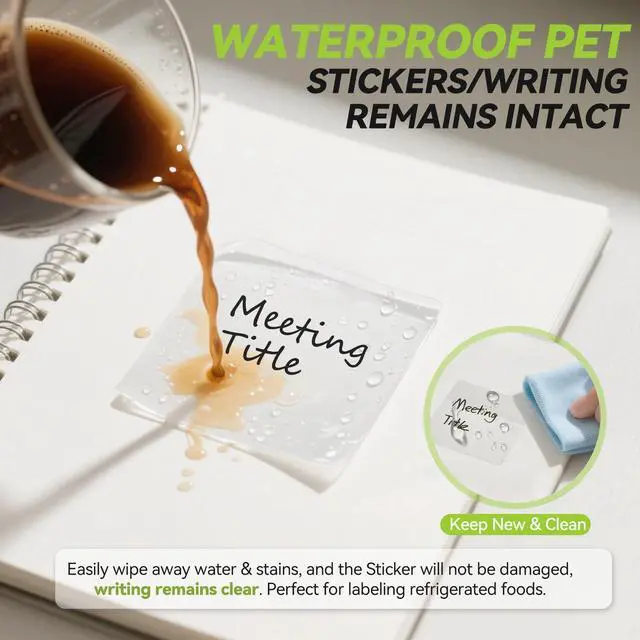 Alt view image 5 of 7 - Transparent Sticky Notes with Index Tab, 400 Sheets, 3x3 Inch