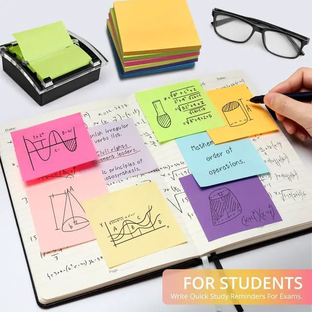 Alt view image 6 of 7 - Pop Up Sticky Notes, 3x3 Inches, Accordion Self-Stick Notes