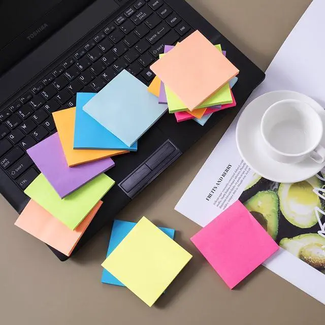 Alt view image 7 of 7 - Pop Up Sticky Notes 3x3 in Accordion Stickies,Bright Colors
