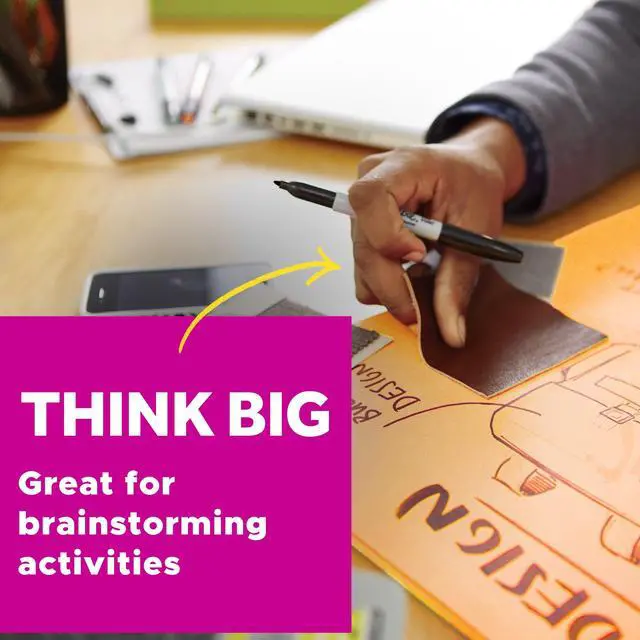 Alt view image 4 of 7 - Super Sticky Big Notes, 8 in. x 8 in., Extra Large Sticky Notes in Fresh Mint, 2 Pads, 60 Sheets Total, Great for Vision Boards, Creative Projects, Study Spaces, Group Brainstorming, and More