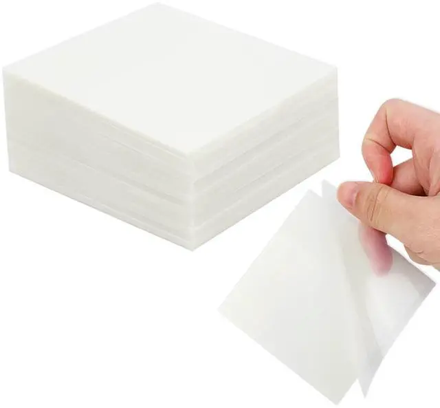 Main image of 6Pack Transparent Sticky Notes, Clear, 3 x 3 Translucent, Waterproof See Through, 300 Sheets