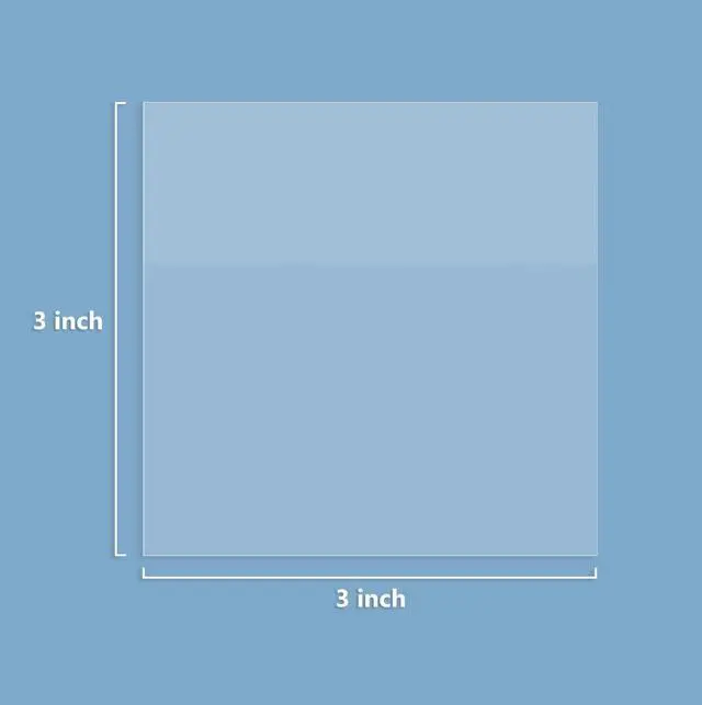 Alt view image 6 of 7 - 6Pack Transparent Sticky Notes, Clear, 3 x 3 Translucent, Waterproof See Through, 300 Sheets