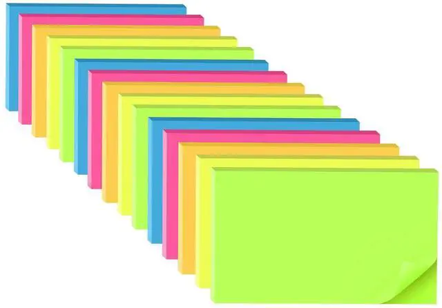 Main image of Sticky Notes 3x5 in,Bright Notepads,Stickies,Memo