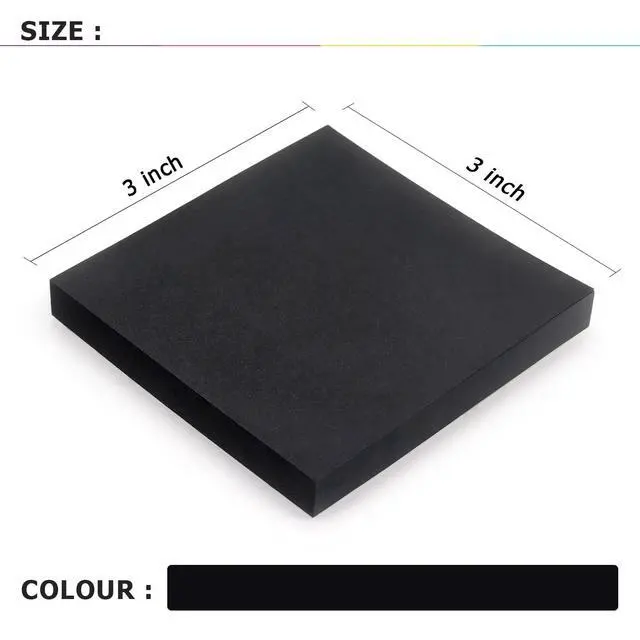 Alt view image 3 of 7 - Sticky Notes 3x3 inch, Self-Adhesive, 4 Pads, 90 Sheets/Pad