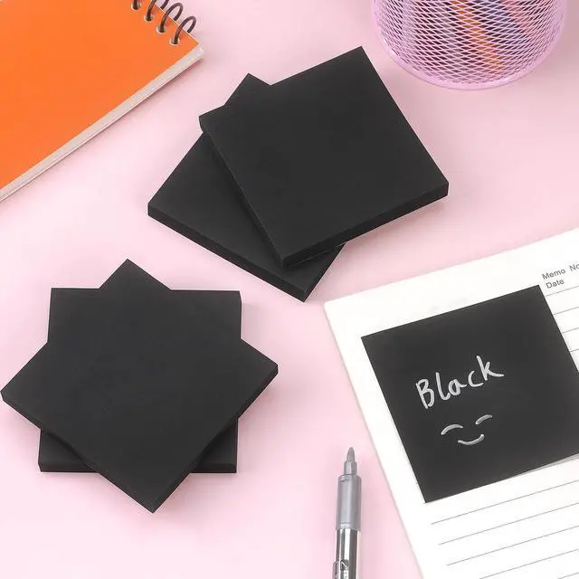 Alt view image 7 of 7 - Sticky Notes 3x3 inch, Self-Adhesive, 4 Pads, 90 Sheets/Pad