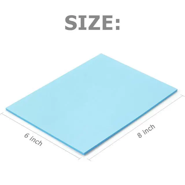 Alt view image 2 of 7 - Sticky Notes 8x6 inch, 8 Pads, Bright Colors Self-Stick Pads, 280 Sheets