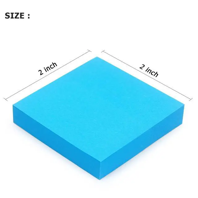 Alt view image 2 of 2 - Sticky Notes 2x2 in, 8 Pads Bright Colors, 100 Sheets/Pad, Total 800 Sheets