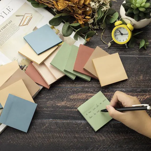 Alt view image 5 of 7 - Sticky Notes 3x3 inch, Self-Stick Pads Vintage Colors Sticky Note