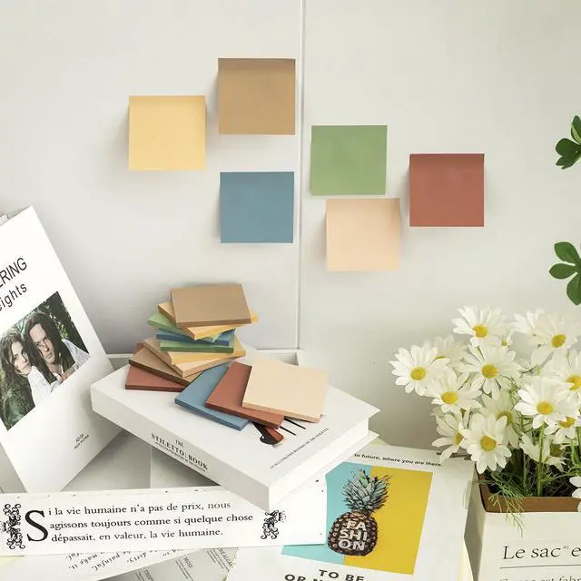 Alt view image 4 of 7 - Sticky Notes 3x3 inch, Self-Stick Pads Vintage Colors Sticky Note