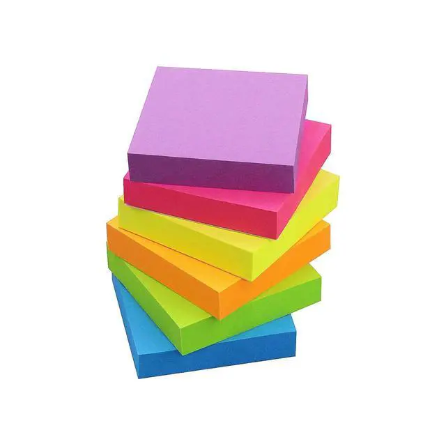 Alt view image 2 of 2 - Sticky Notes 2x2 Inch, Sticky Pads 6 Colors 12 Pads 1200 Sheets