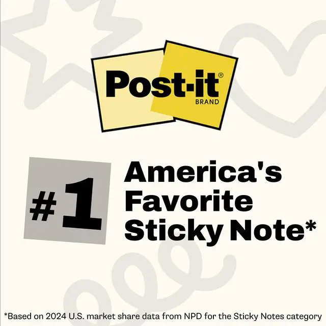 Alt view image 6 of 7 - Super Sticky Notes, 4 x 6 in, Neutrality, 3 Lined Pads