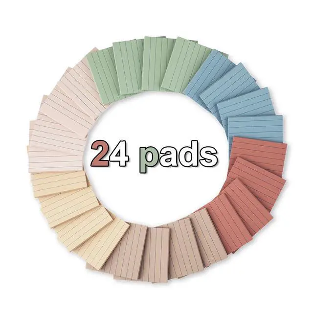 Alt view image 2 of 7 - Lined Sticky Notes 3x3 in,Vintage Notepads with Lines