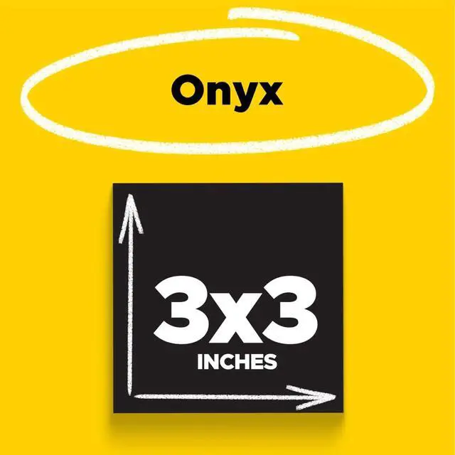 Alt view image 2 of 7 - Super Sticky Notes, 5 Sticky Note Pads, 3 x 3 in., School Supplies, Office Products, Sticky Notes for Vertical Surfaces, Monitors, Walls and Windows, Black Onyx