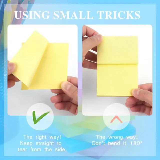 Alt view image 3 of 3 - Pop Up Sticky Notes 3x3 in, Yellow, 6 Pads, 100 Sheets, Refills