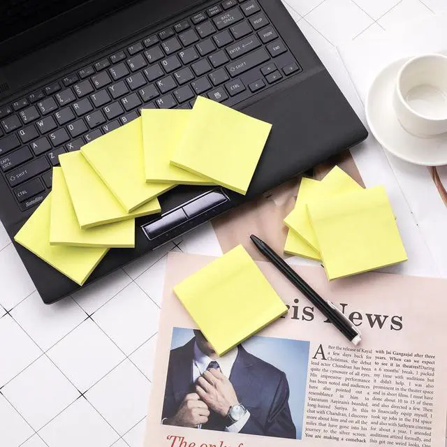 Alt view image 5 of 7 - Sticky Notes 3x3 Inches, Yellow Colors Self-Stick Pads