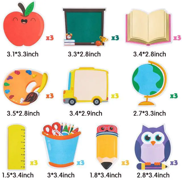 Alt view image 2 of 6 - Back to School Sticky Notes Classroom Office Home Supplies