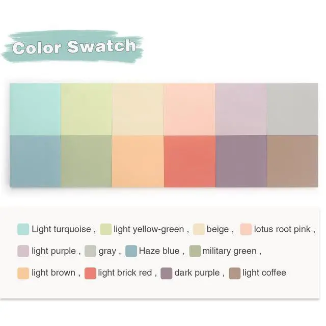 Alt view image 2 of 7 - Sticky Notes 3x3 Inch 12 Pack Vintage Colors, 50 Sheets/Pad