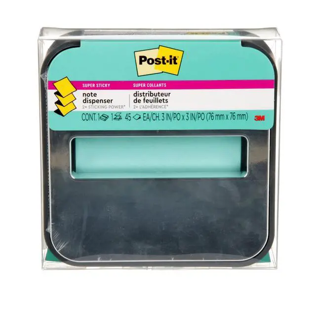 Alt view image 2 of 7 - Note Dispenser, Black Base, 1 Dispenser, 1 Pad, 45 Sheets/Pad