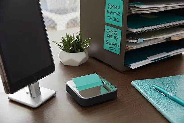 Alt view image 6 of 7 - Note Dispenser, Black Base, 1 Dispenser, 1 Pad, 45 Sheets/Pad