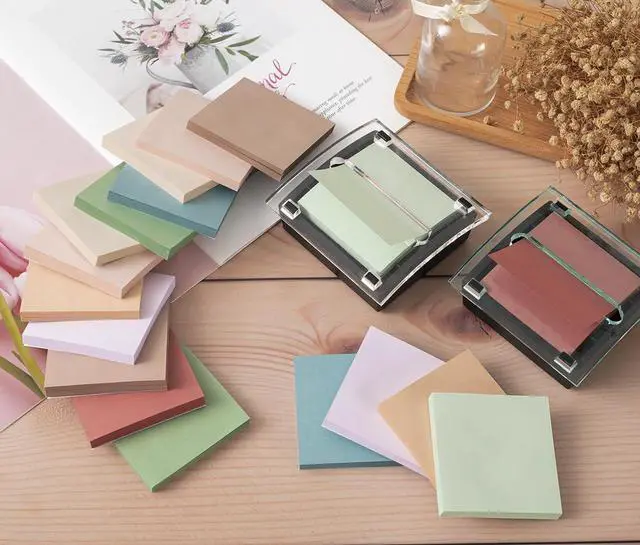 Alt view image 5 of 7 - Pop Up Sticky Notes Refill,3x3 in Popup Notepads,Accordion Stickies Super Sticking Power,Office School Memo Note Pads Vintage Colors,Post on Windows Doors,Recyclable,Easy to Write on