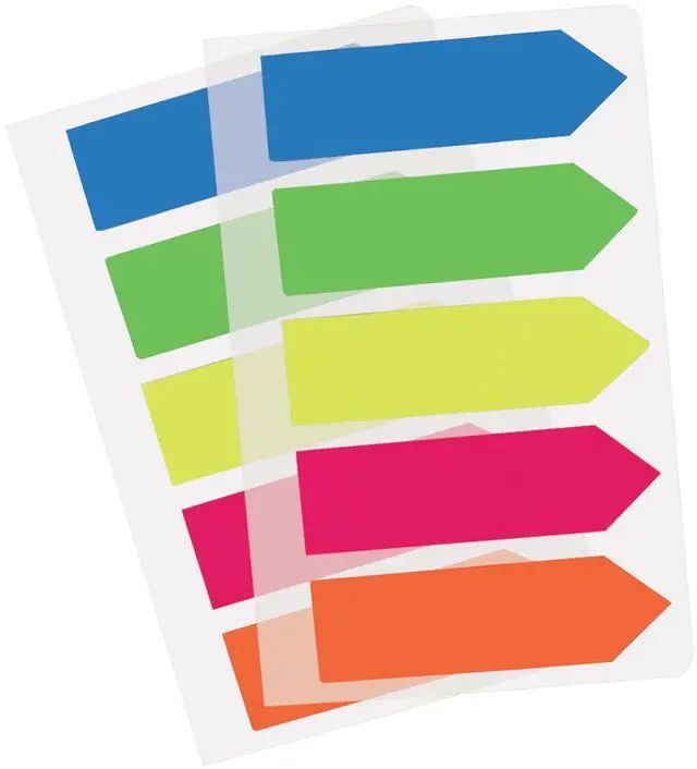 Main image of Color Arrow Flags in Handy Clip-On Holder, 5 Assorted Colors, Custom Message Flags, 125 Flags per Pack, 1-5/8" x 15/32" (B31118)