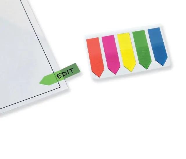Alt view image 4 of 5 - Color Arrow Flags in Handy Clip-On Holder, 5 Assorted Colors, Custom Message Flags, 125 Flags per Pack, 1-5/8" x 15/32" (B31118)