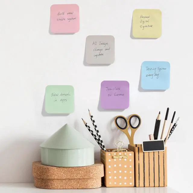 Alt view image 5 of 7 - Sticky Notes, 2.8"x2.8", 12 Pads, 720 Sheets, Pastel Color
