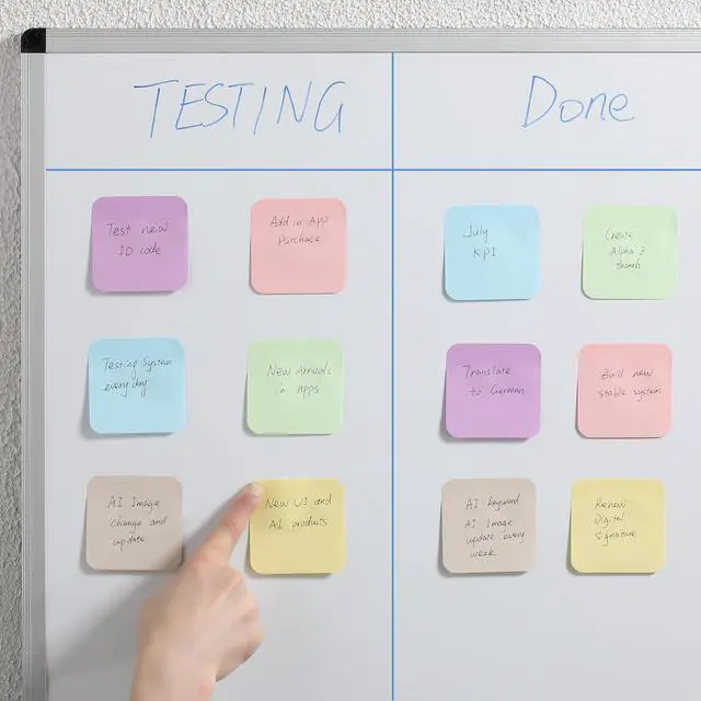 Alt view image 6 of 7 - Sticky Notes, 2.8"x2.8", 12 Pads, 720 Sheets, Pastel Color