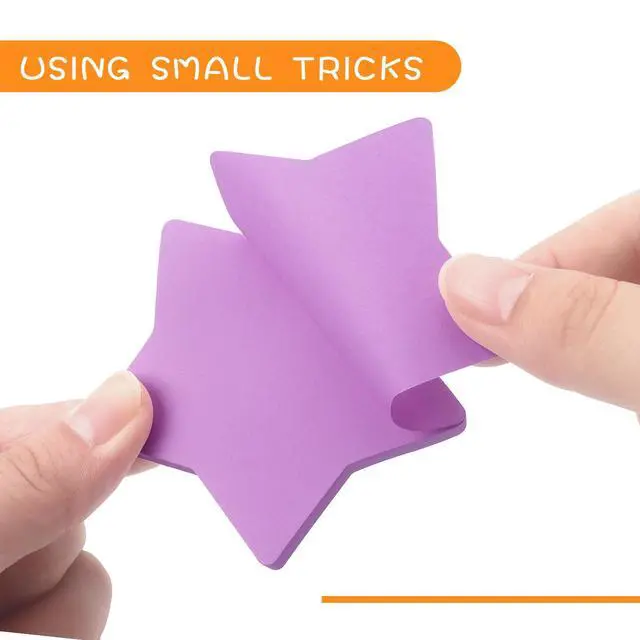 Alt view image 5 of 7 - Star Shape Sticky Notes 3x3 Inch, 8 Bright Colors, 600 Sheets