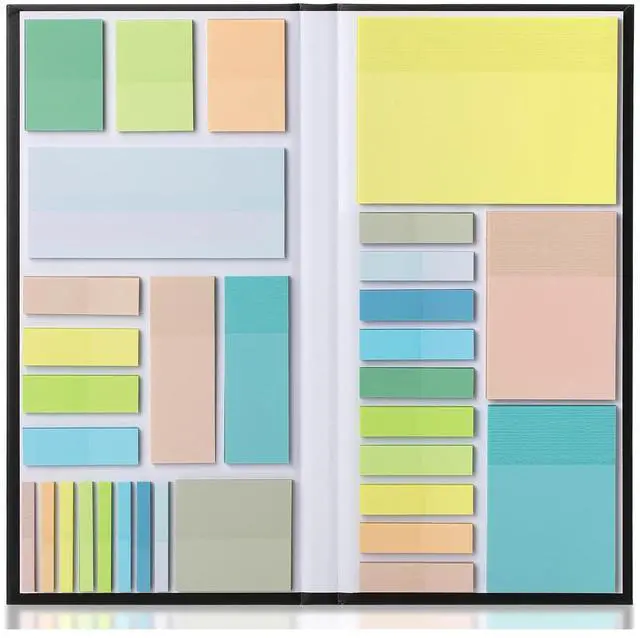 Main image of Transparent Sticky Notes Set, 1650 Sheets