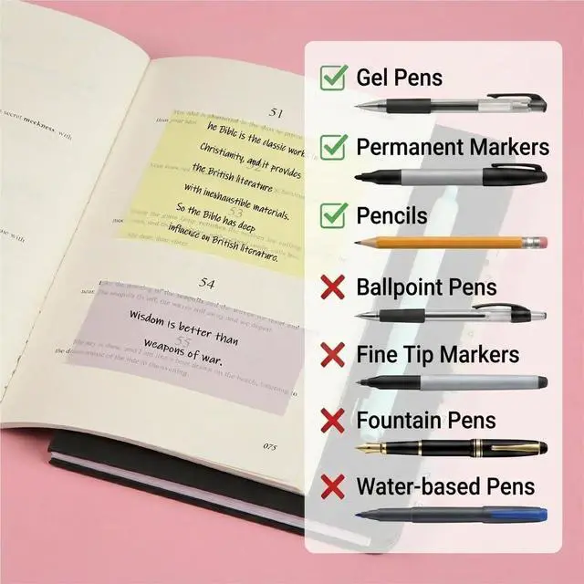 Alt view image 4 of 7 - Transparent Sticky Notes Set, 1650 Sheets