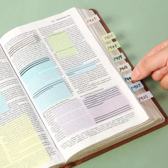Alt view image 6 of 7 - Transparent Sticky Notes Set, 1650 Sheets