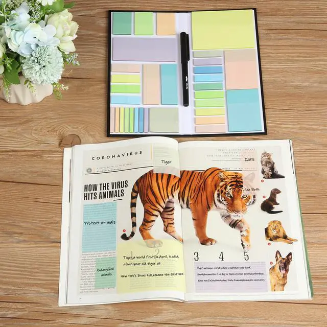 Alt view image 7 of 7 - Transparent Sticky Notes Set, 1650 Sheets