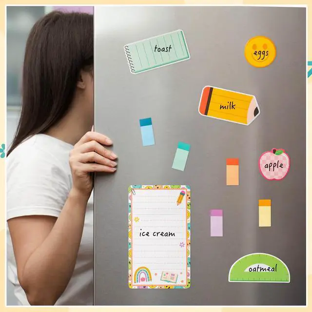 Alt view image 6 of 7 - Sticky Notes Set - 550 Sheets Memo Writing Pad, Retro Teacher Design