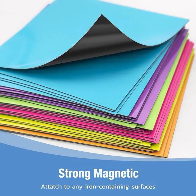 Alt view image 2 of 6 - Reusable Magnetic Sticky Notes, (30 Pack, 3x3 in) Dry Erase Magnets Magnetic Labels with Marker, Easy to Post Notes for Whiteboard, Fridge, Locker, Cabinet, Door - Office & Classroom Supplies