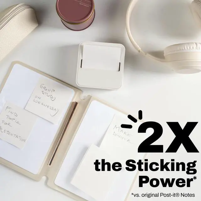 Alt view image 4 of 7 - Super Sticky Dispenser Notes, 3 x 3 in, Neutrality Colors, 6 Pads