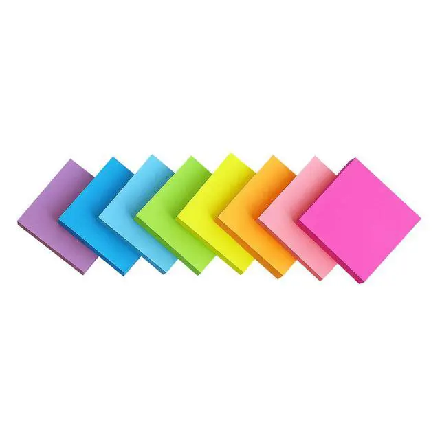 Alt view image 2 of 7 - Sticky Notes 2x2 in, 16 Pads, 8 Bright Colors, 100 Sheets/Pads