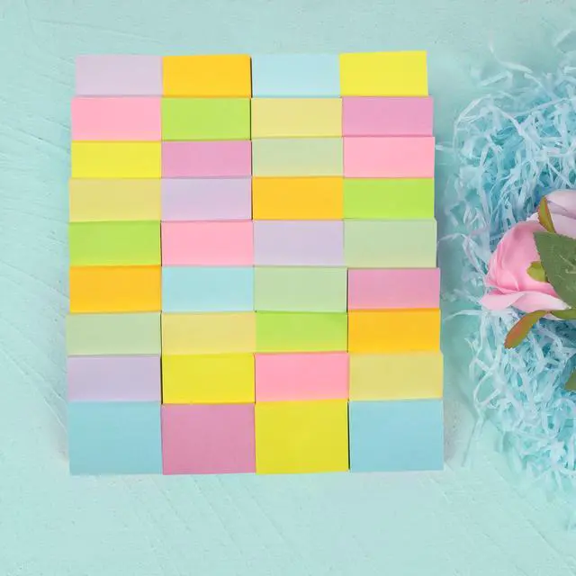 Alt view image 6 of 7 - Sticky Notes 1.5x2 in,2160 Sheets Pastel Small Self-Stick Note Pads