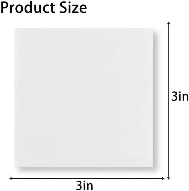 Alt view image 6 of 7 - Transparent Sticky Notes,3x3 Inch Clear Sticky Notes,Waterproof White Bible Sticky Note,Transparent Stickers for School Supplies College