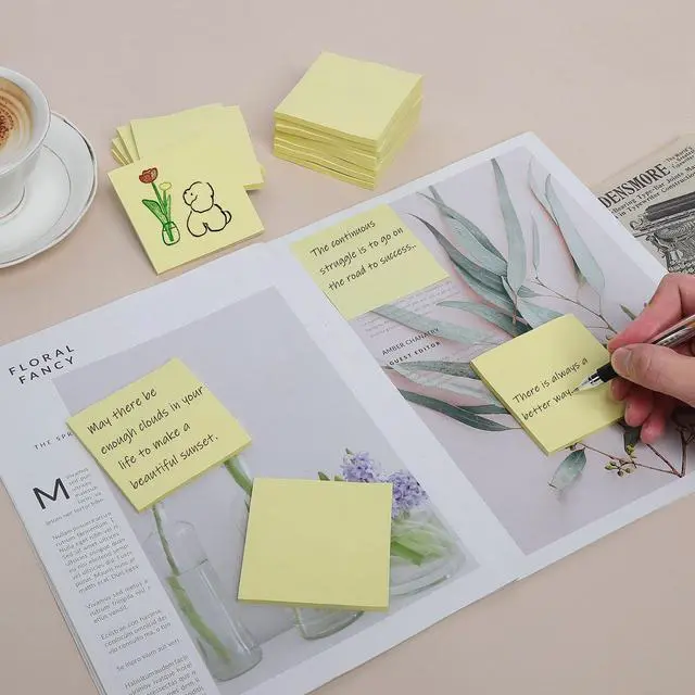 Alt view image 4 of 6 - 24 Pack Sticky Notes 3x3 in, Yellow, Self-Stick Pads
