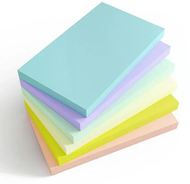 Main image of 480 Sheets 3x5 Inches Large Sticky Notes,Self-Stick Post Stickies Colorful Super Sticking Power Memo Pads for Teacher Supply,School and Office