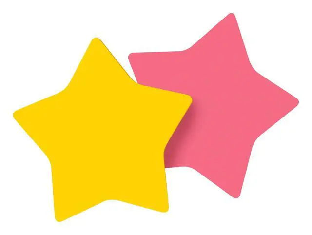 Alt view image 2 of 6 - Notes, Star Shape, Assorted Colors, 2.6x2.6 in, 2 Pads, 75 Sheets/Pad (7350-STR)