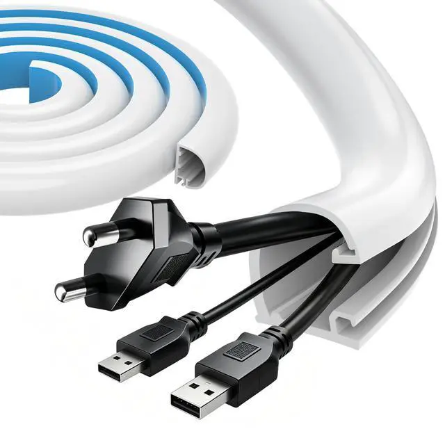Main image of Cord Hider, 39" Cable Hider, Cord Covers for Wires on Wall, Fits 3 Cables